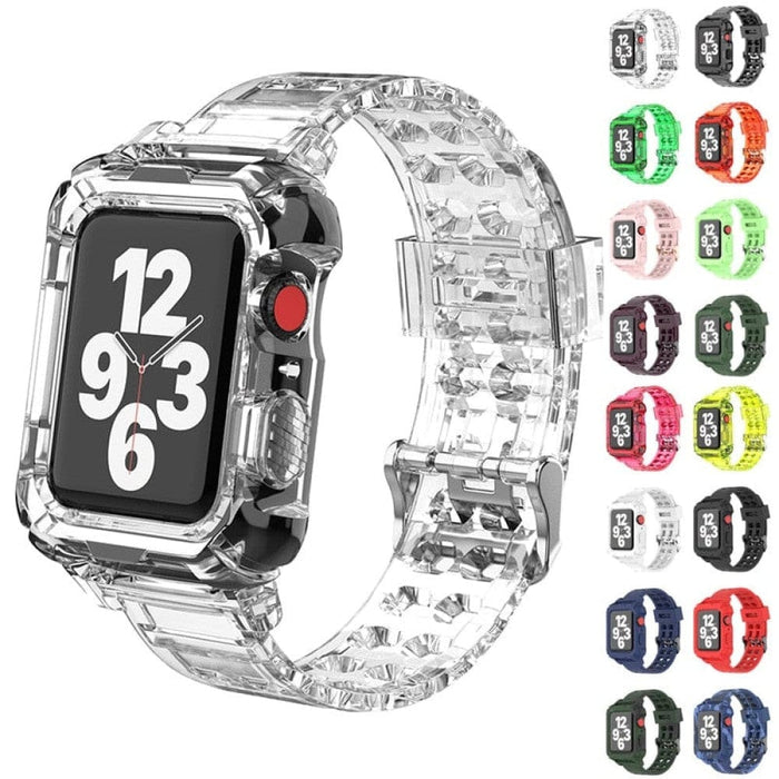 Transparent Silicone Strap Case For Apple Watch