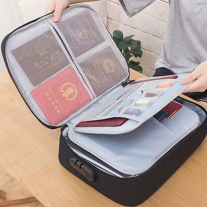 Travel File Organizer Document Storage Bag