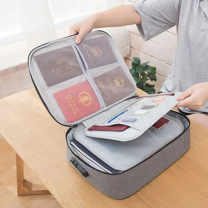Travel File Organizer Document Storage Bag