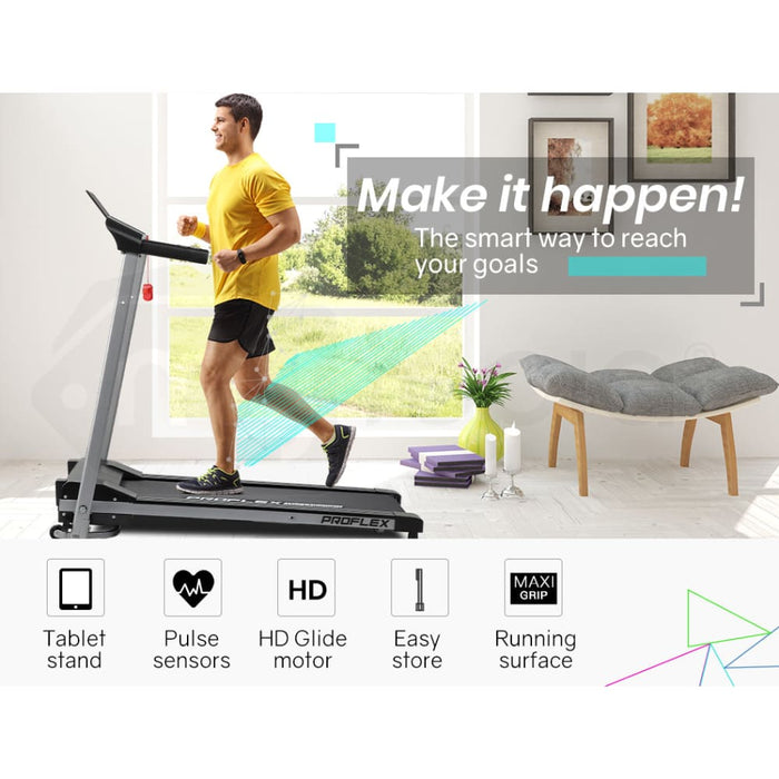Treadmill Bluetooth Running Machine Foldable Compact Small