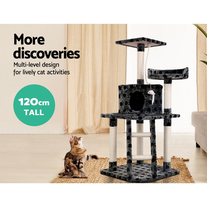 I.pet Cat Tree 120cm Trees Scratching Post Scratcher Tower