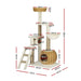 Cat Tree 138cm Tower Scratching Post Scratcher Wood Bed