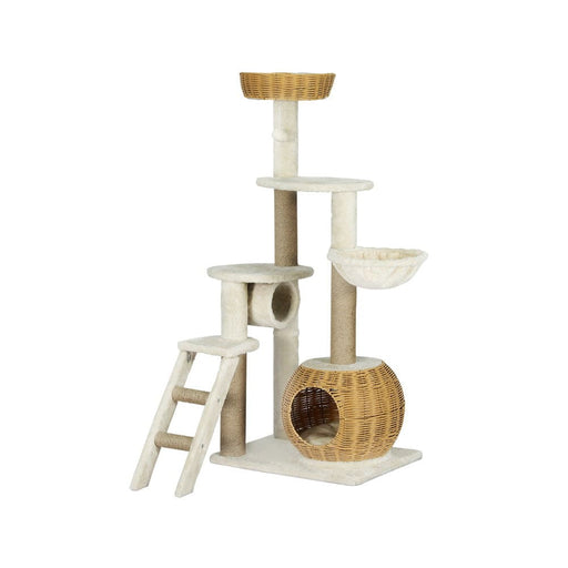 Cat Tree 138cm Tower Scratching Post Scratcher Wood Bed