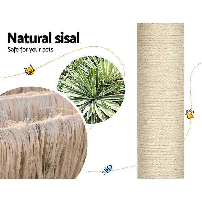 Cat Tree 178cm Tower Scratching Post Scratcher Wood Bed