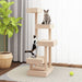 Cat Tree 45.5x49x103 Cm Solid Wood Pine Nxalan