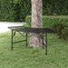 Tree Bench 113 Cm Black Steel Tonnxl