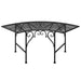 Tree Bench 113 Cm Black Steel Tonnxl