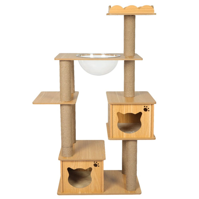 Cat Tree Scratching Post Scratcher Cats Tower Wood Condo