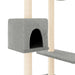 Cat Tree With Scratching Posts Light Grey 82 Cm Oioilb