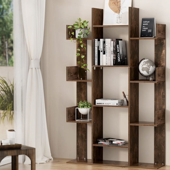 Tree - shaped Bookshelf Romi Walnut