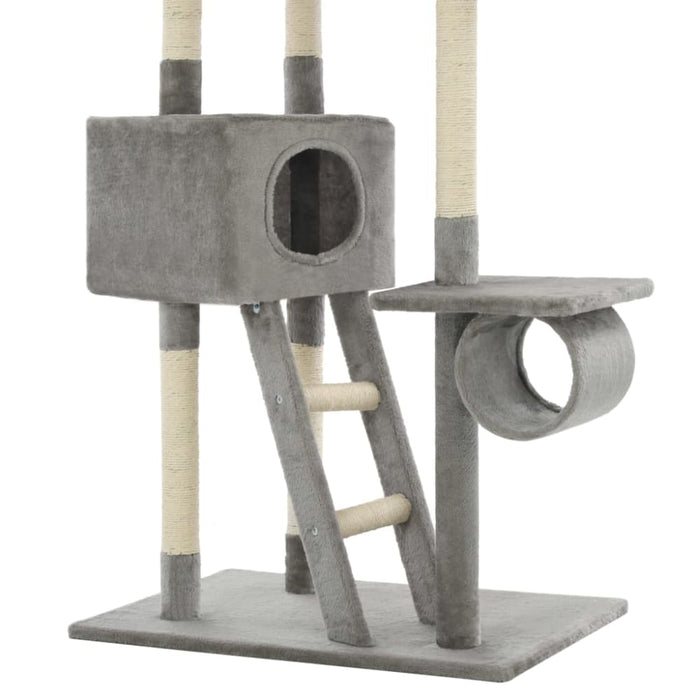 Cat Tree With Sisal Scratching Posts 230 - 260 Cm Grey