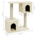 Cat Tree with Sisal Scratching Posts Cream 60 Cm Oioatb