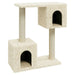Cat Tree with Sisal Scratching Posts Cream 60 Cm Oioatb