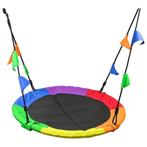 1m Tree Swing In Multi-color Rainbow Kids Indoor Outdoor