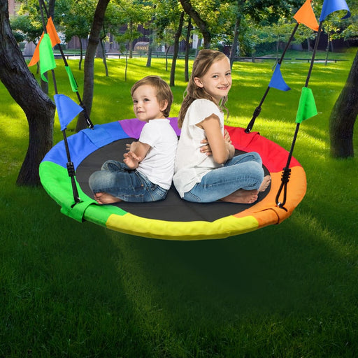 1m Tree Swing In Multi - color Rainbow Kids Indoor/outdoor