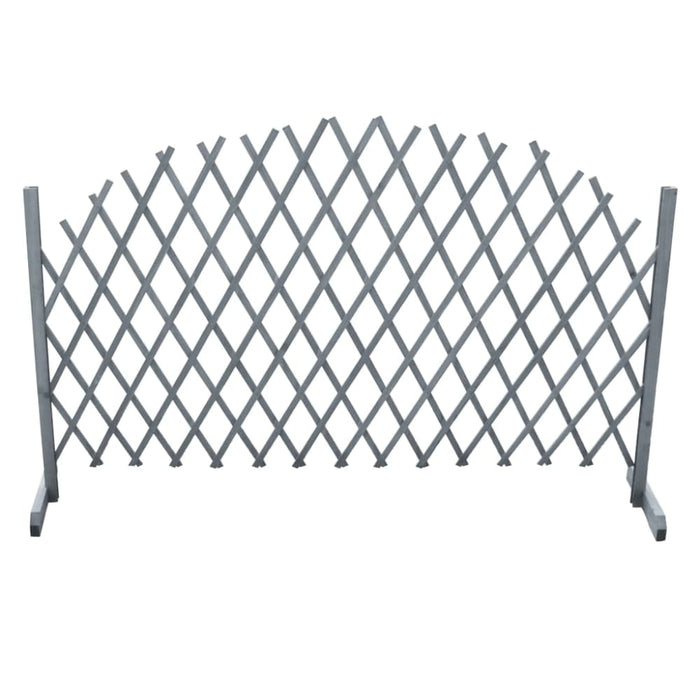 Trellis Fence Solid Firwood 1.8x1 m Grey Tobbtl