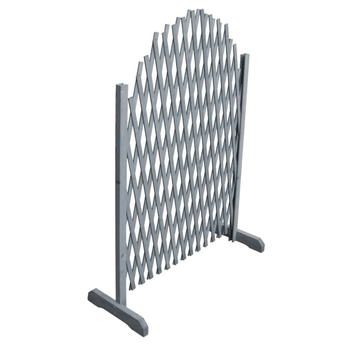 Trellis Fence Solid Firwood 1.8x1 m Grey Tobbtl