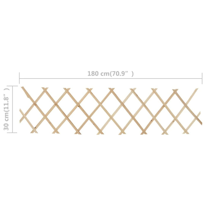 Trellis Fences 5 Pcs Firwood 180x30 Cm Aixtk