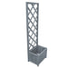 Trellis Planter 40x30x135 Cm Solid Firwood Tobbti