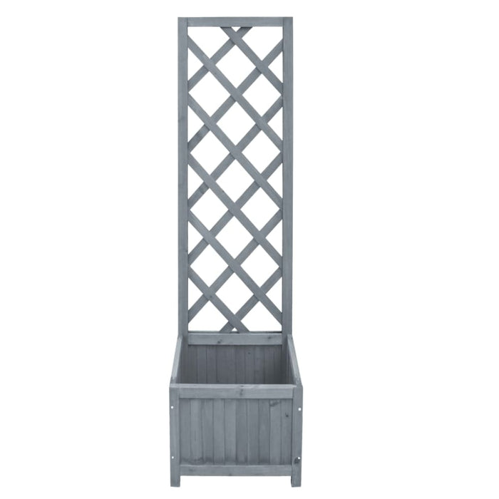 Trellis Planter 40x30x135 Cm Solid Firwood Tobbti