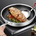 Tri Ply Stainless Steel Frying Pan with Double Sided Wok