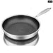 Tri Ply Stainless Steel Frying Pan with Double Sided Wok