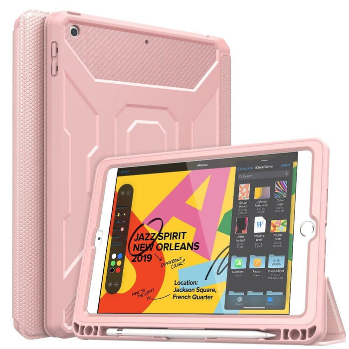 Trifold Stand Cover with Built-in Screen Protector for Ipad