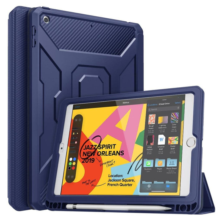 Trifold Stand Cover with Built-in Screen Protector for Ipad