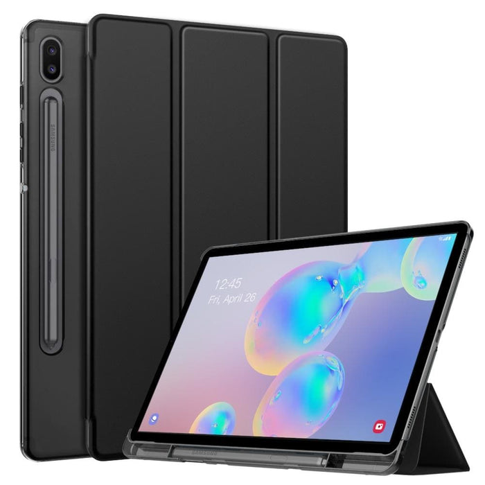 Trifold Stand Cover with Frosted Back for Galaxy Tab S6 10.5
