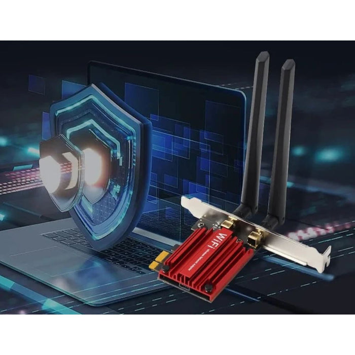 Triple Band Wifi6e Ax210 Tooth 5.3 Pcie Wireless Adapter
