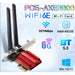 Triple Band Wifi6e Ax210 Tooth 5.3 Pcie Wireless Adapter