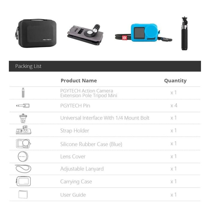 Tripod Backpack Clip Storage Bag Travel Kit for Dji Action