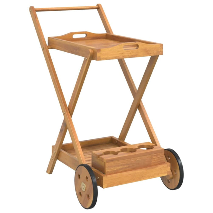 Tea Trolley 54x87x90 Cm Solid Wood Acacia Tokaxa