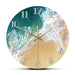 Tropical Ocean with Big Waves Scenery Wall Clock Nautical