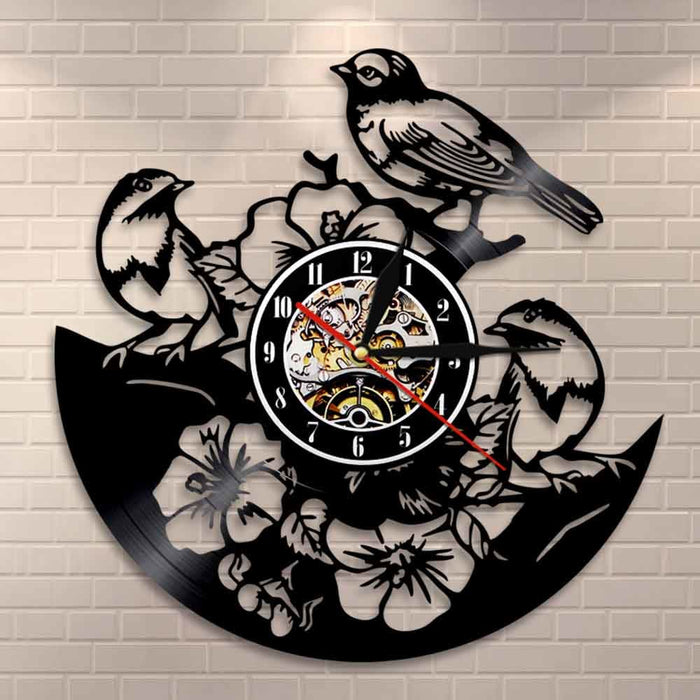 Tropical Peel And Stick Nature Wall Art Flowers Birds Led