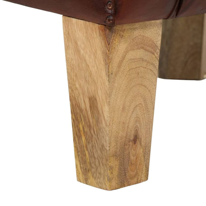 Tub Chair Brown Real Leather Tpkltn