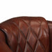 Tub Chair Brown Real Leather Tpkltn
