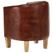 Tub Chair Brown Real Leather Tpkltn