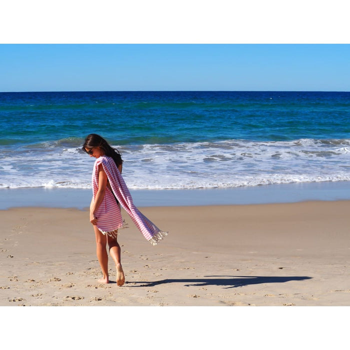 Turkish Cotton Towel - Blush