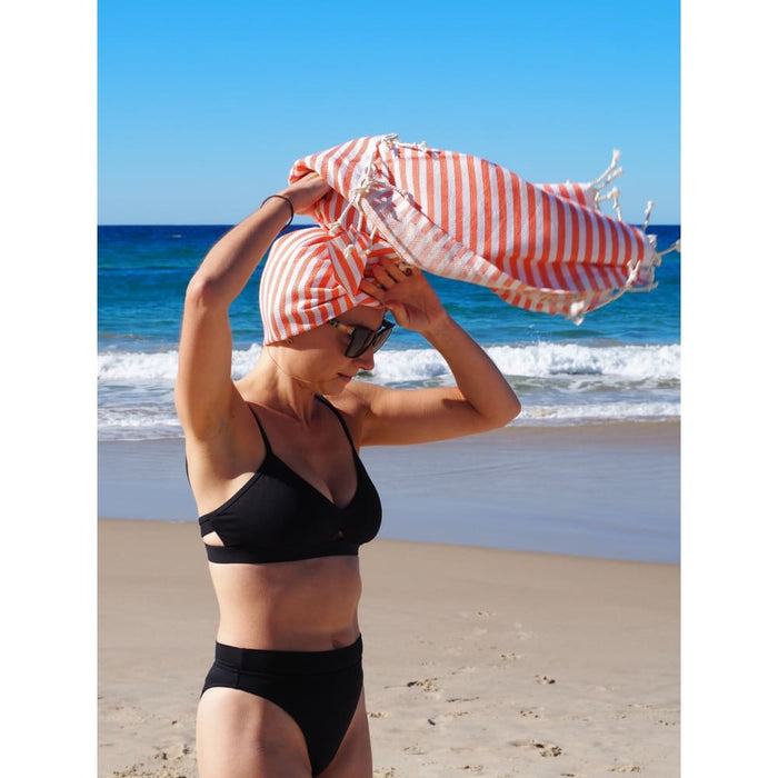 Turkish Cotton Towel - Coral