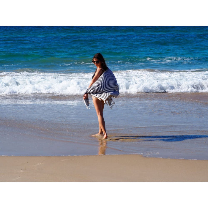 Turkish Cotton Towel - Midnight