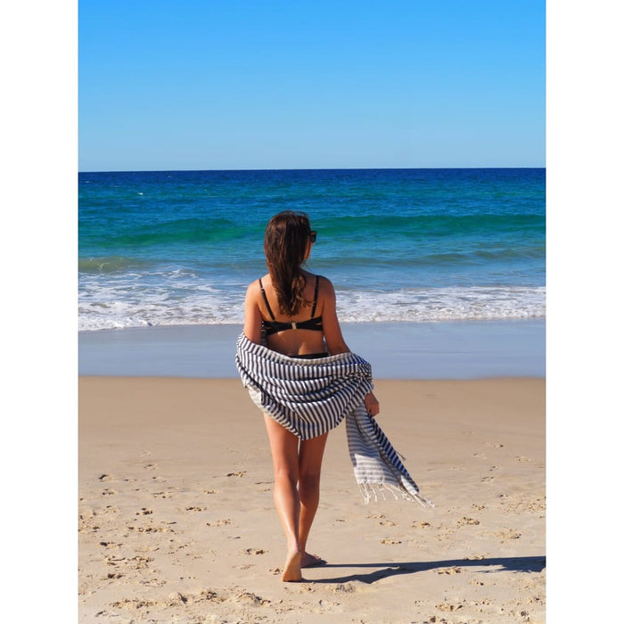 Turkish Cotton Towel - Midnight