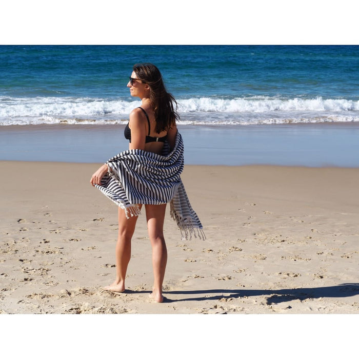 Turkish Cotton Towel - Midnight