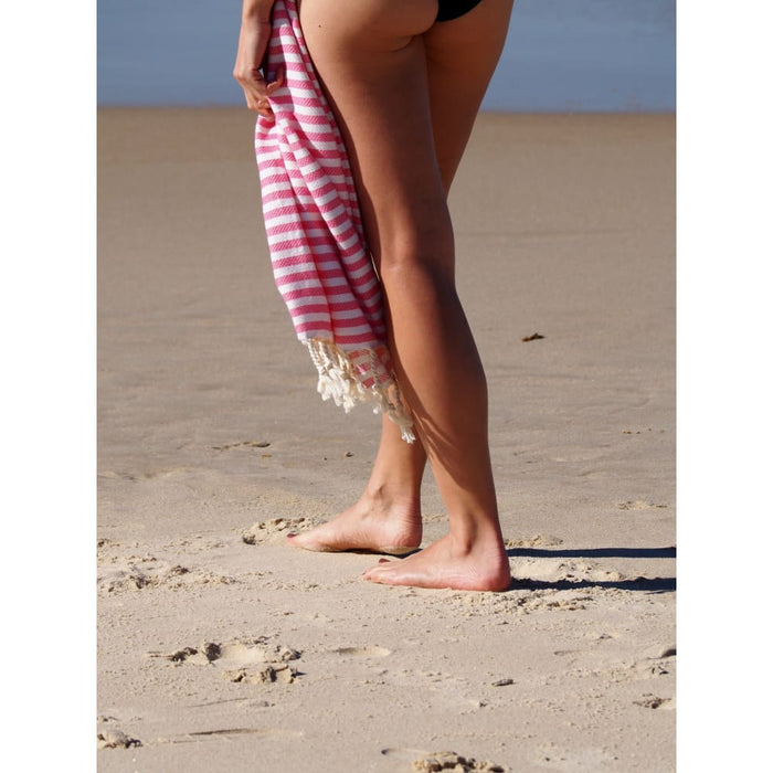 Turkish Cotton Towel - Rose