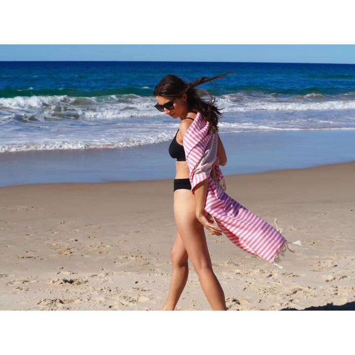 Turkish Cotton Towel - Rose