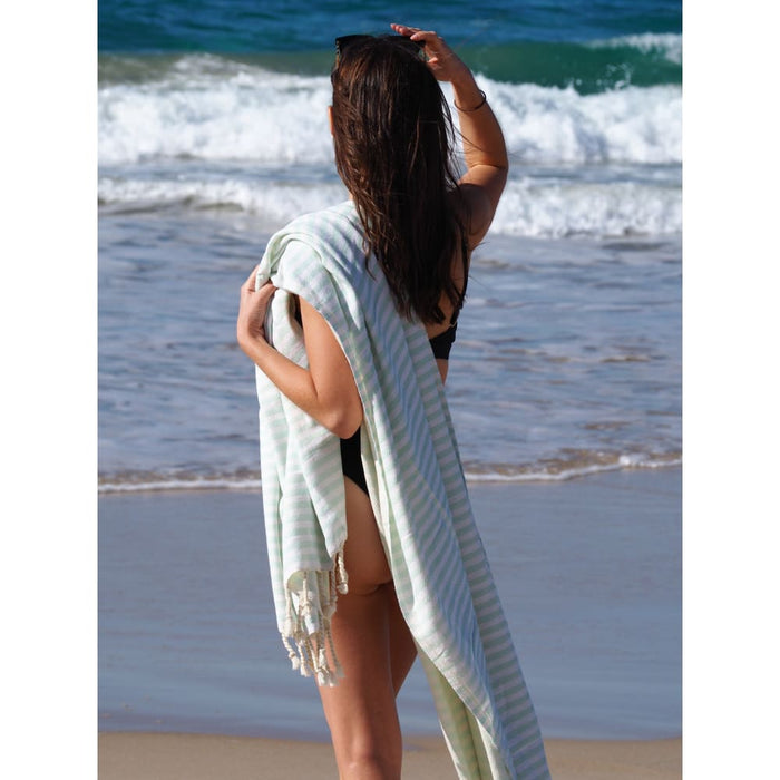 Turkish Cotton Towel - Seafoam