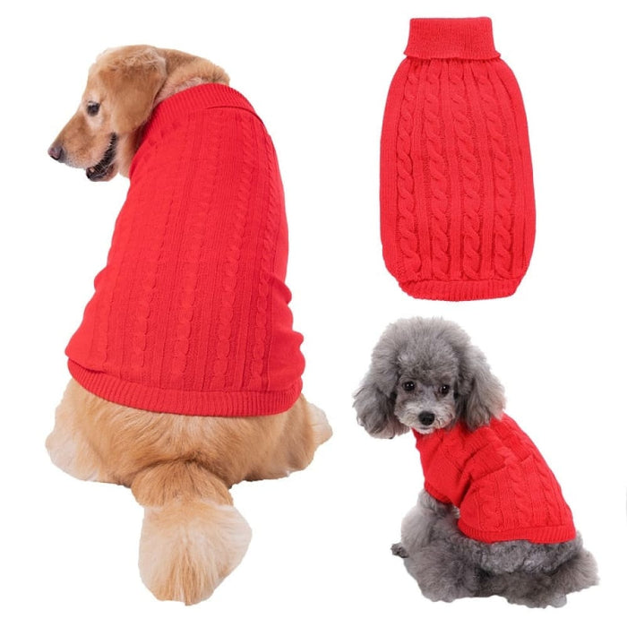 Turtleneck Knitwear Sweaters for Dog
