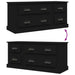 Tv Cabinet Black 100x35.5x45 Cm Engineered Wood Nolaak