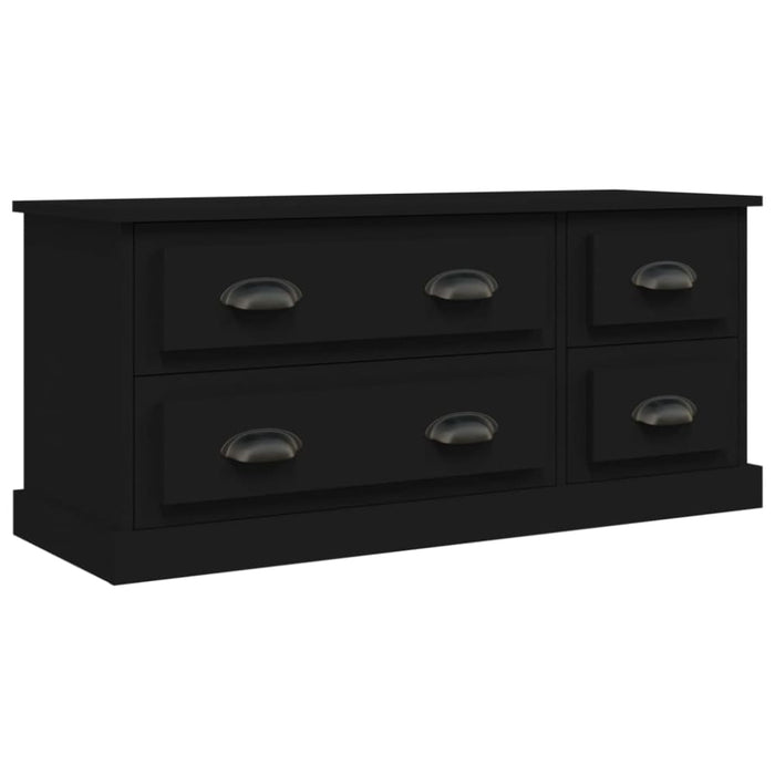Tv Cabinet Black 100x35.5x45 Cm Engineered Wood Nolaak