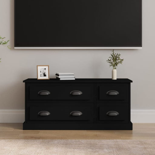 Tv Cabinet Black 100x35.5x45 Cm Engineered Wood Nolaak